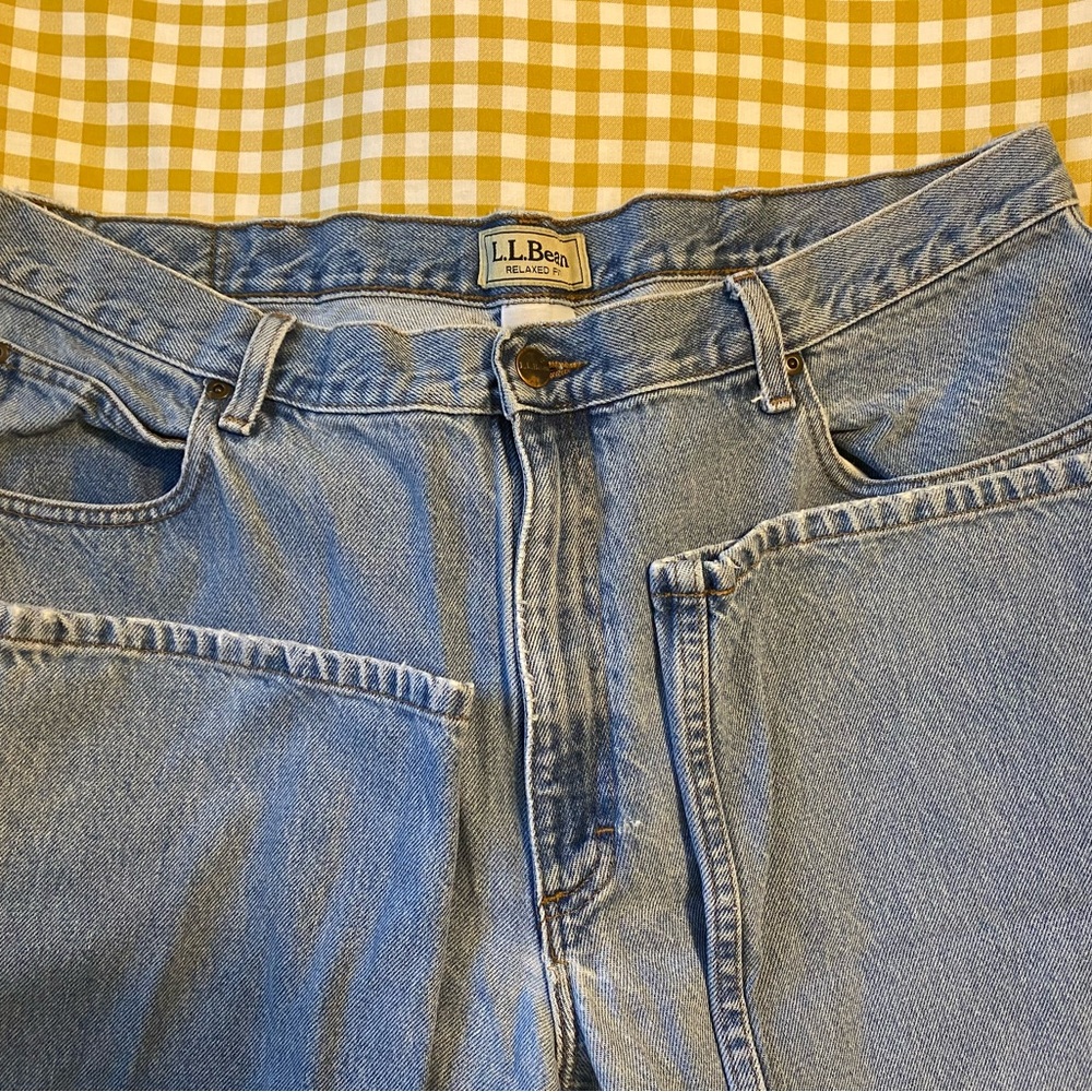 Vintage LL Bean relaxed for light wash denim